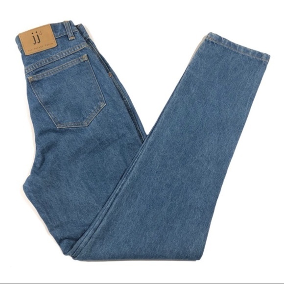 Vintage Jay Jacobs High Waisted Tapered Mom Jeans Size 3/4 100% Cotton - Picture 1 of 9